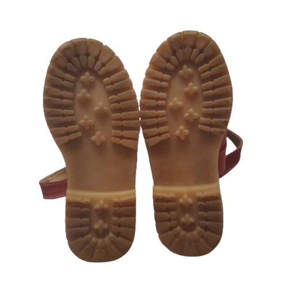 MY TWINN Collections Kids Girls Pink Nubuck Leather Slip-On Flat Clogs Size‎ 1 - Picture 7 of 12